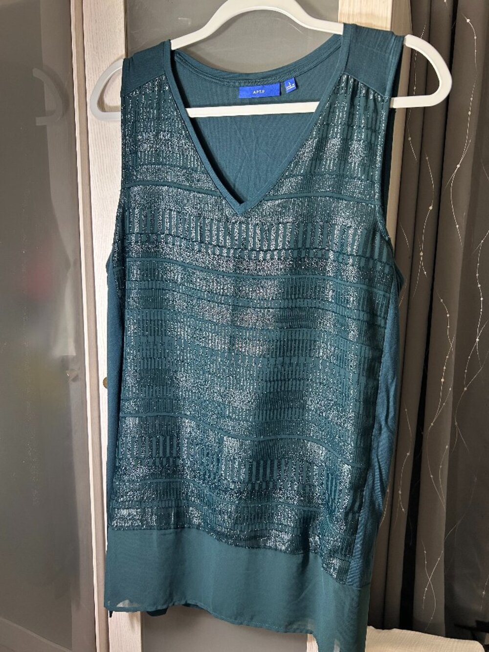 Women's Hunter Green Shimmer Apt 9 Tunic - Size Extra Large